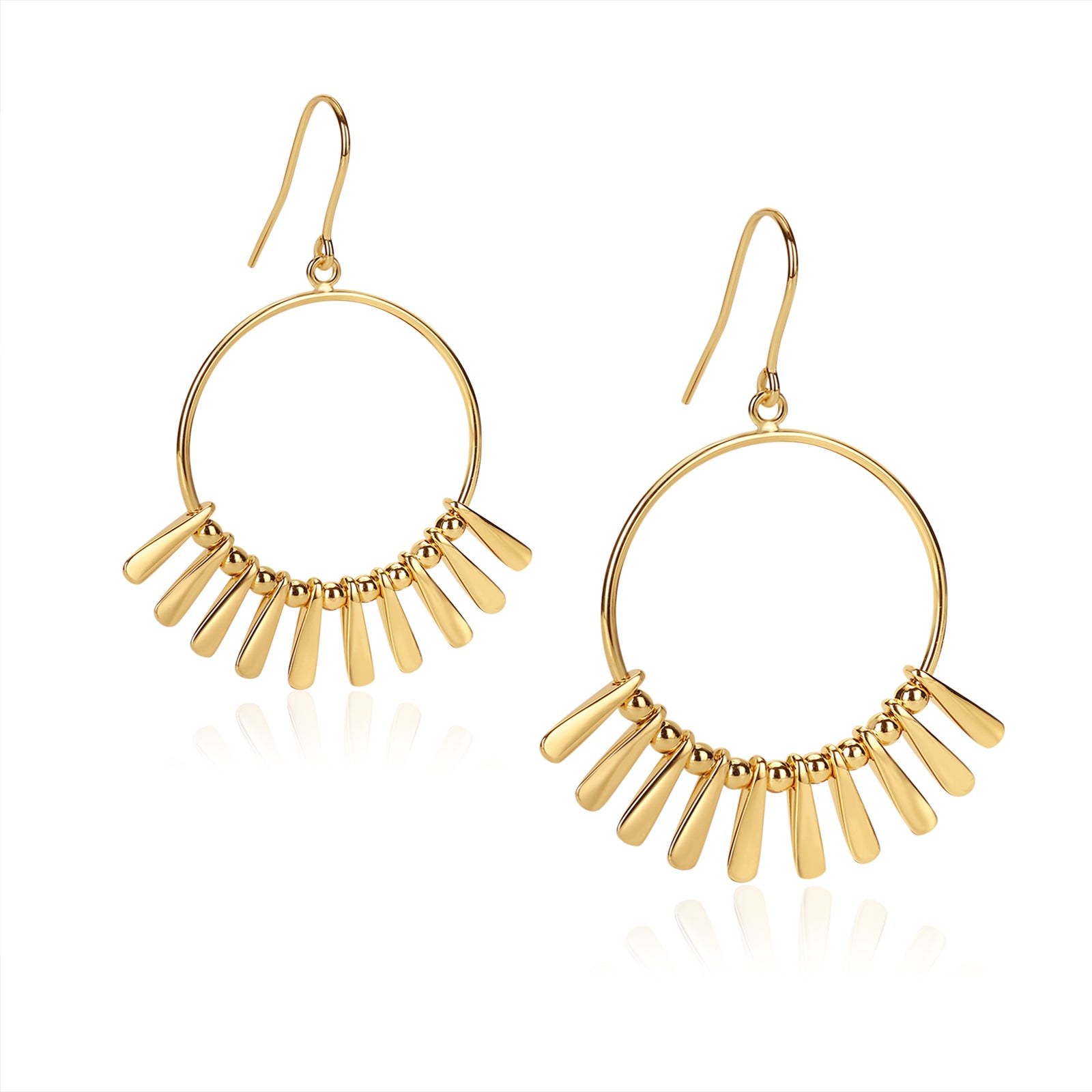 mini punkahi gold earrings from memara