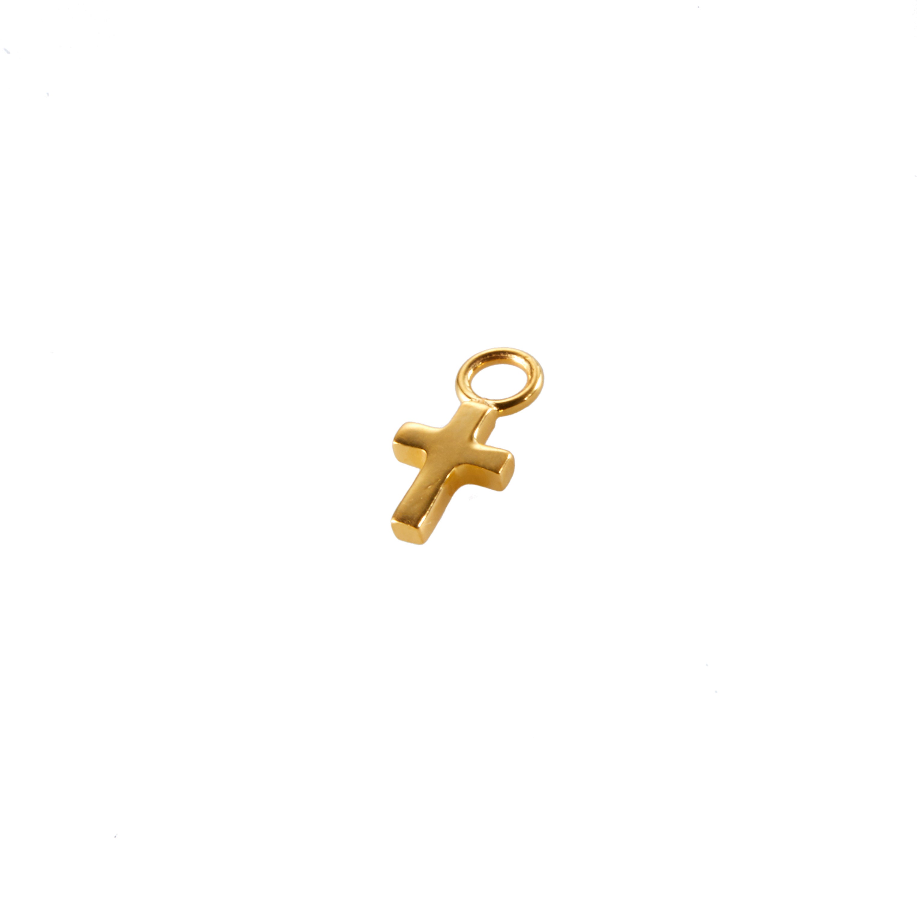 Gold Cross Ear Charm Memara