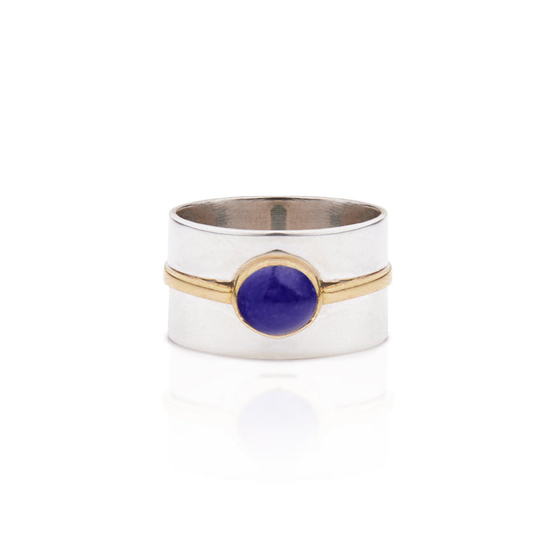 Aladdin Ring in Silver with Lapis Lazuli Ring Memara