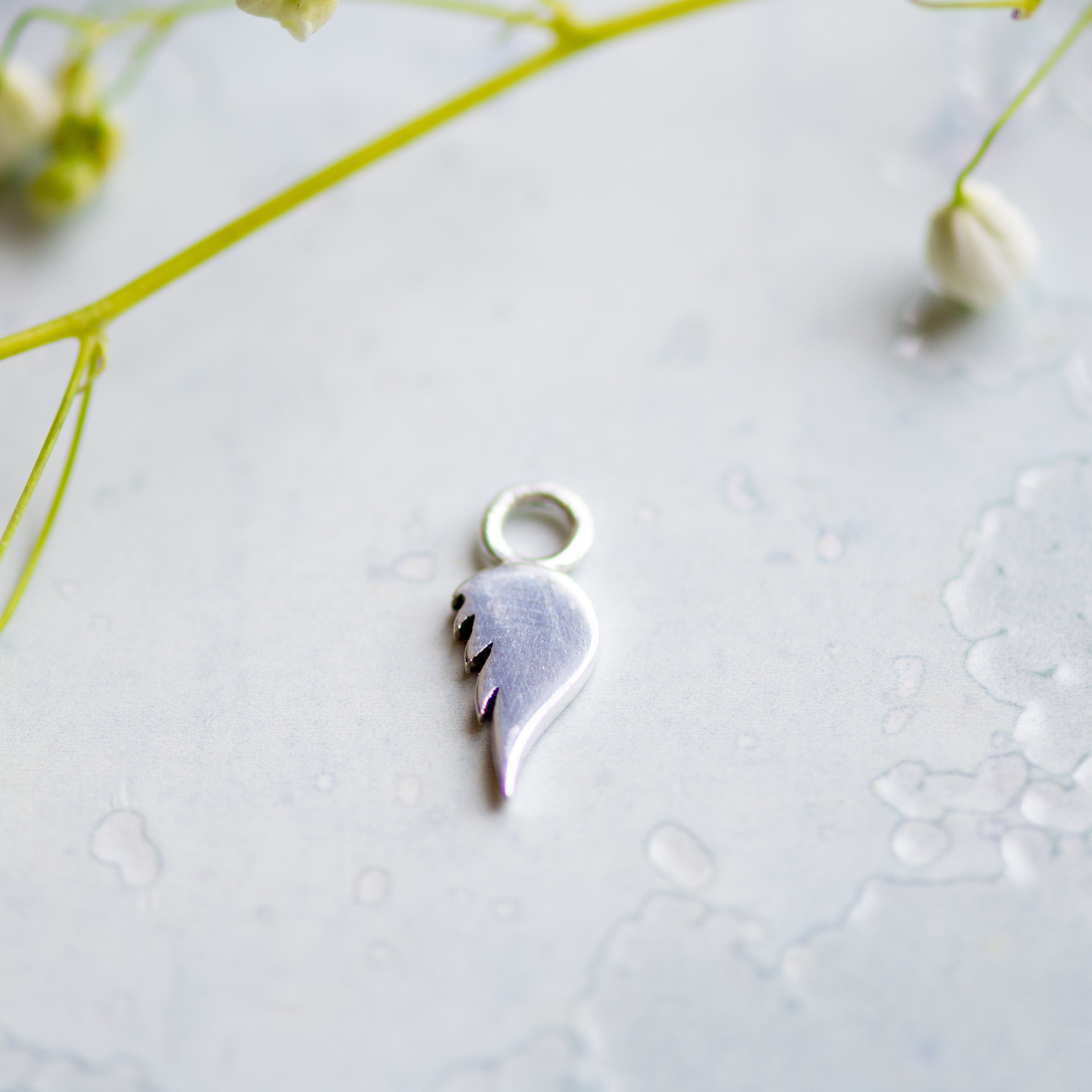 Silver Angel's Wing Ear Charm Memara