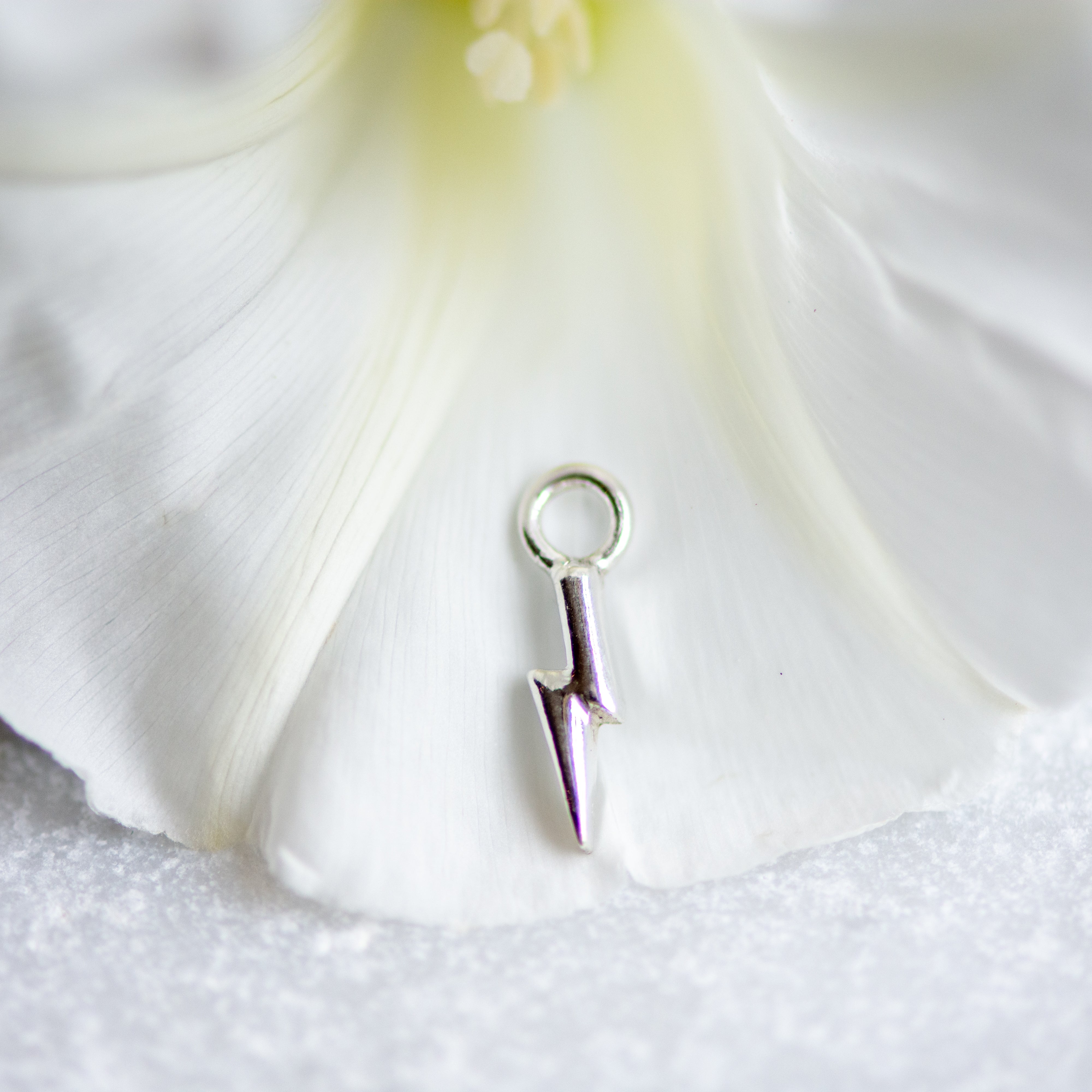 Silver Lightning Bolt Ear Charm Memara