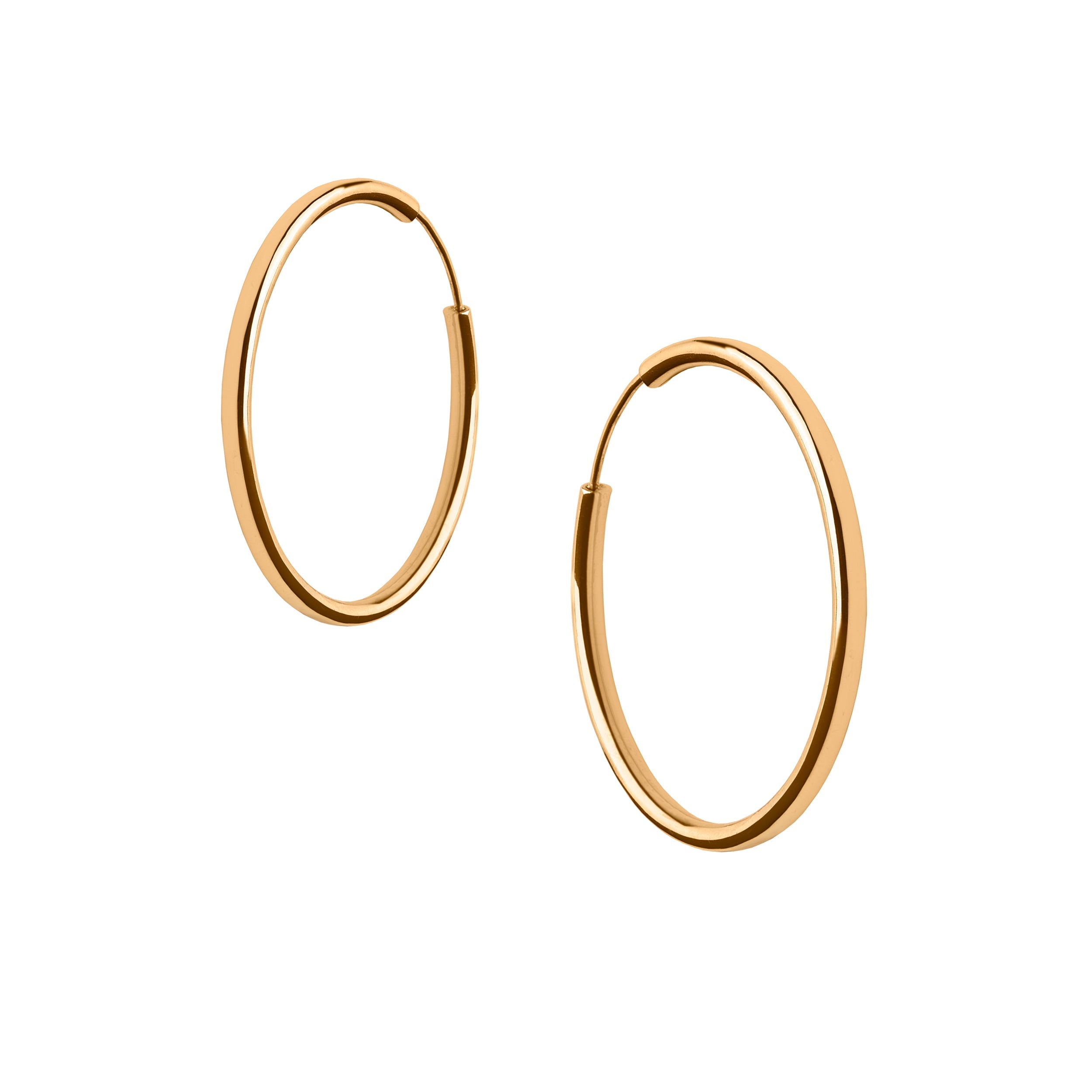 Holly Hoops in Gold Earring Memara