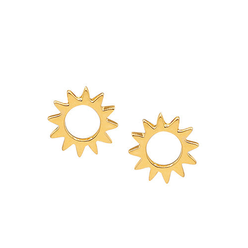 Sunburst stud in Gold Earring Memara