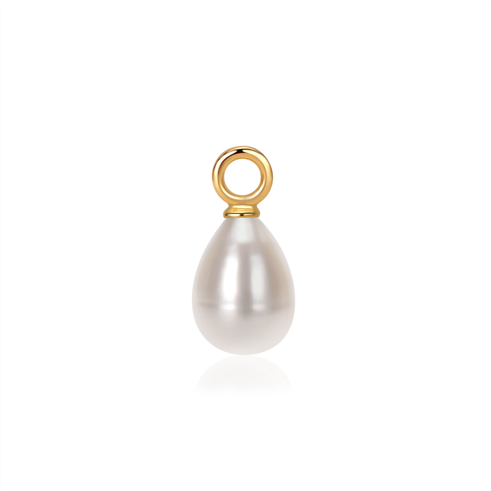 gold pearl charm for necklace from memara