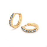 Aqua Dazzle Drops with Aqua Charm Hoops