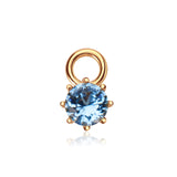 Aqua Dazzle Drops with Aqua Charm Hoops