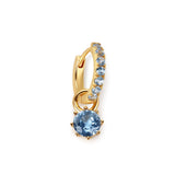 Aqua Dazzle Drops with Aqua Charm Hoops