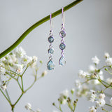 Triple Drop in Silver and Sky Blue Topaz