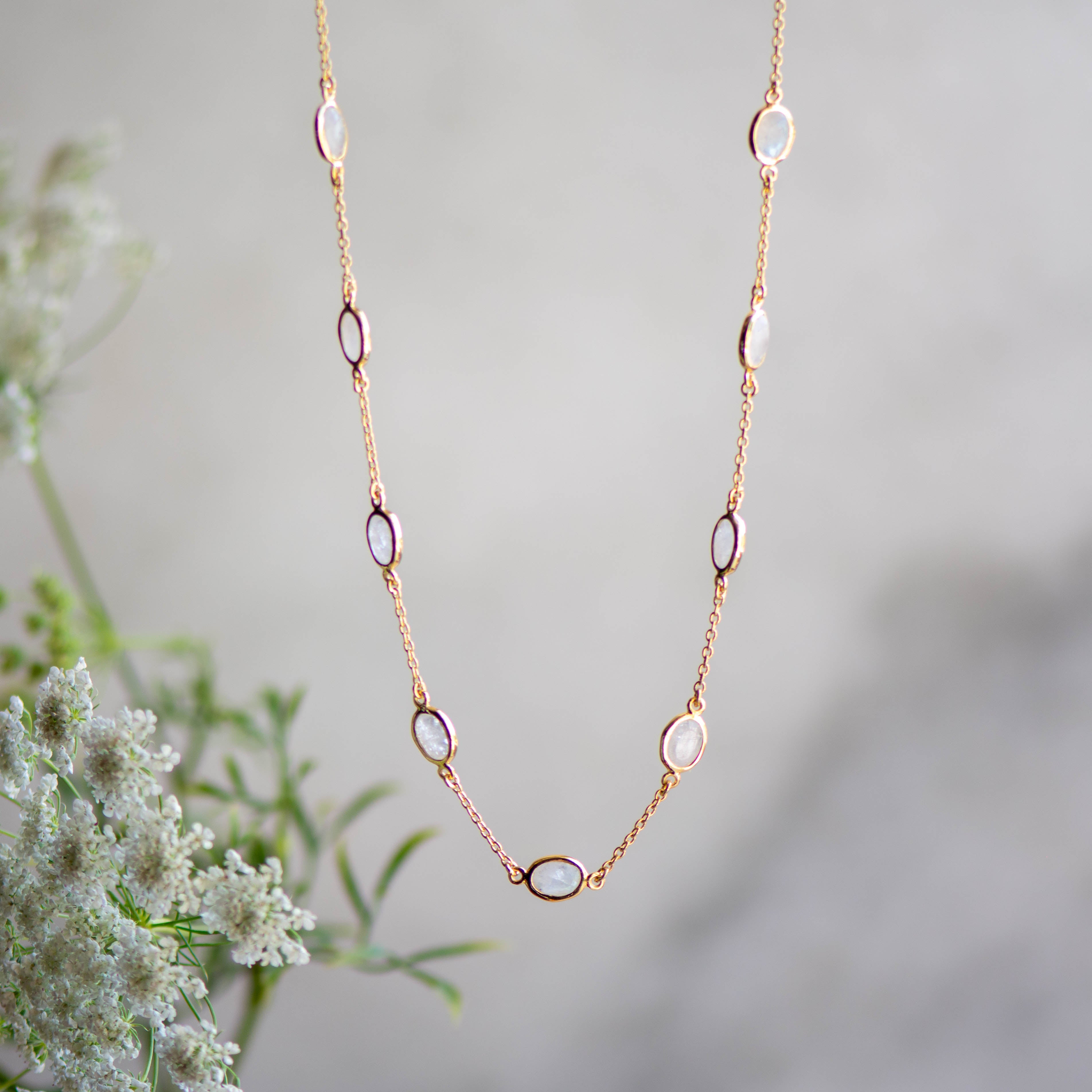 Moonstone necklace