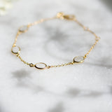 Marilyn Bracelet in Gold with Moonstone