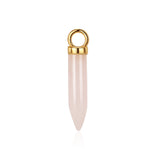 Long Rose Quartz Icicle (without Hoops)