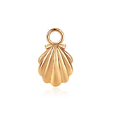 Classic Charm Hoops with  Gold Shells