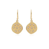 Stargazer Earrings in Gold and Zirconia
