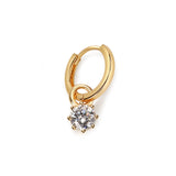 Dazzle Droplet in White Zirconia (without Hoops)