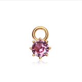 Pink Dazzle Drops with Classic Charm Hoops