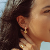 Classic Charm Hoops with  Gold Shells