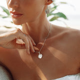 Stargazer Pendant in Silver and Tourmaline