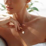 Stargazer Pendant in Gold and Tourmaline