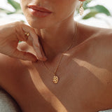 Stargazer Pendant in Gold and Tourmaline