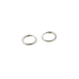 Charm Hoops in Silver Ear Charm Memara 