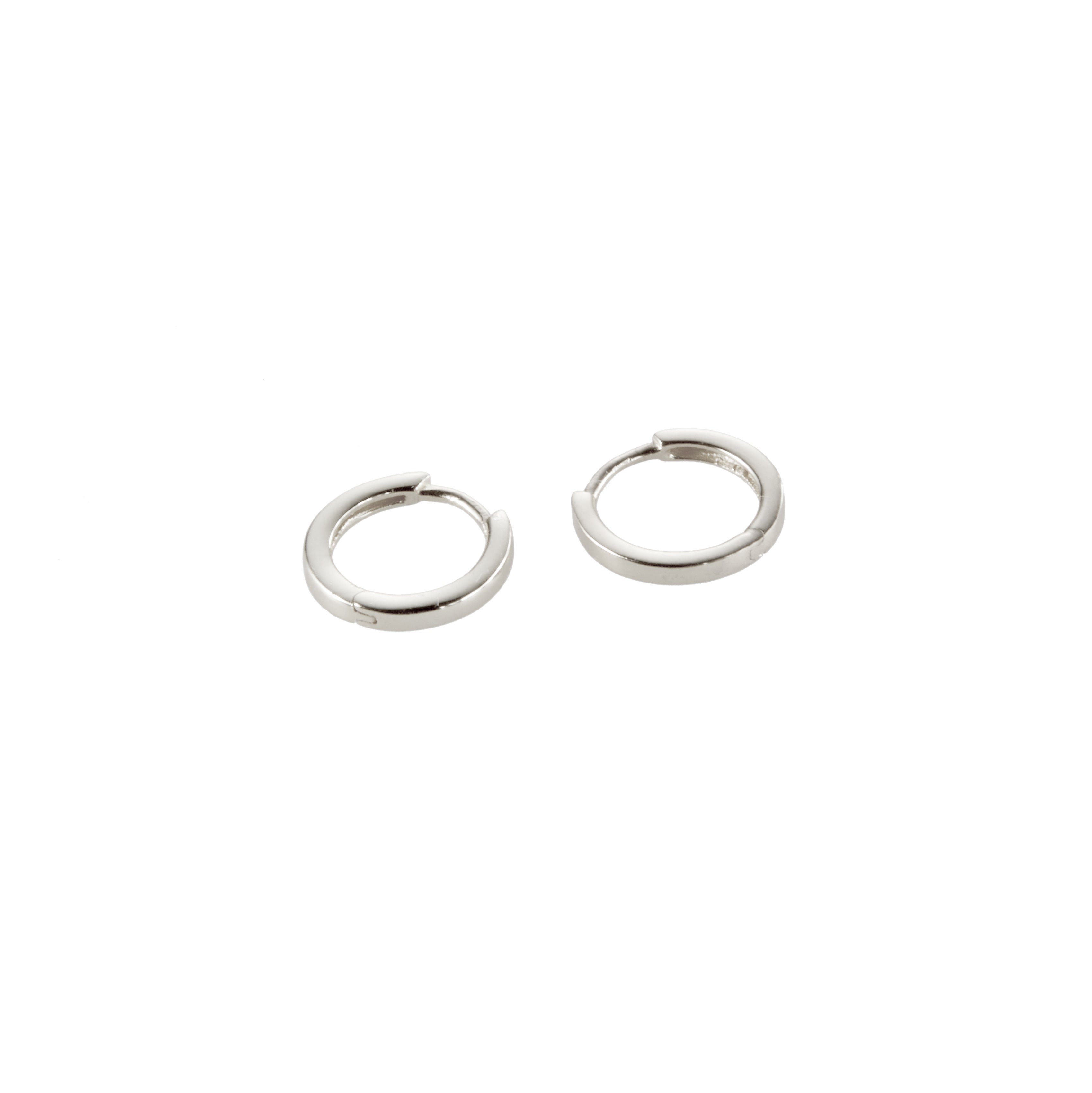 Charm Hoops in Silver Ear Charm Memara 