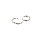 Charm Hoops in Silver Ear Charm Memara 