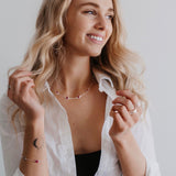 Marilyn Necklace in Silver with Ruby Quartz Necklace Memara 