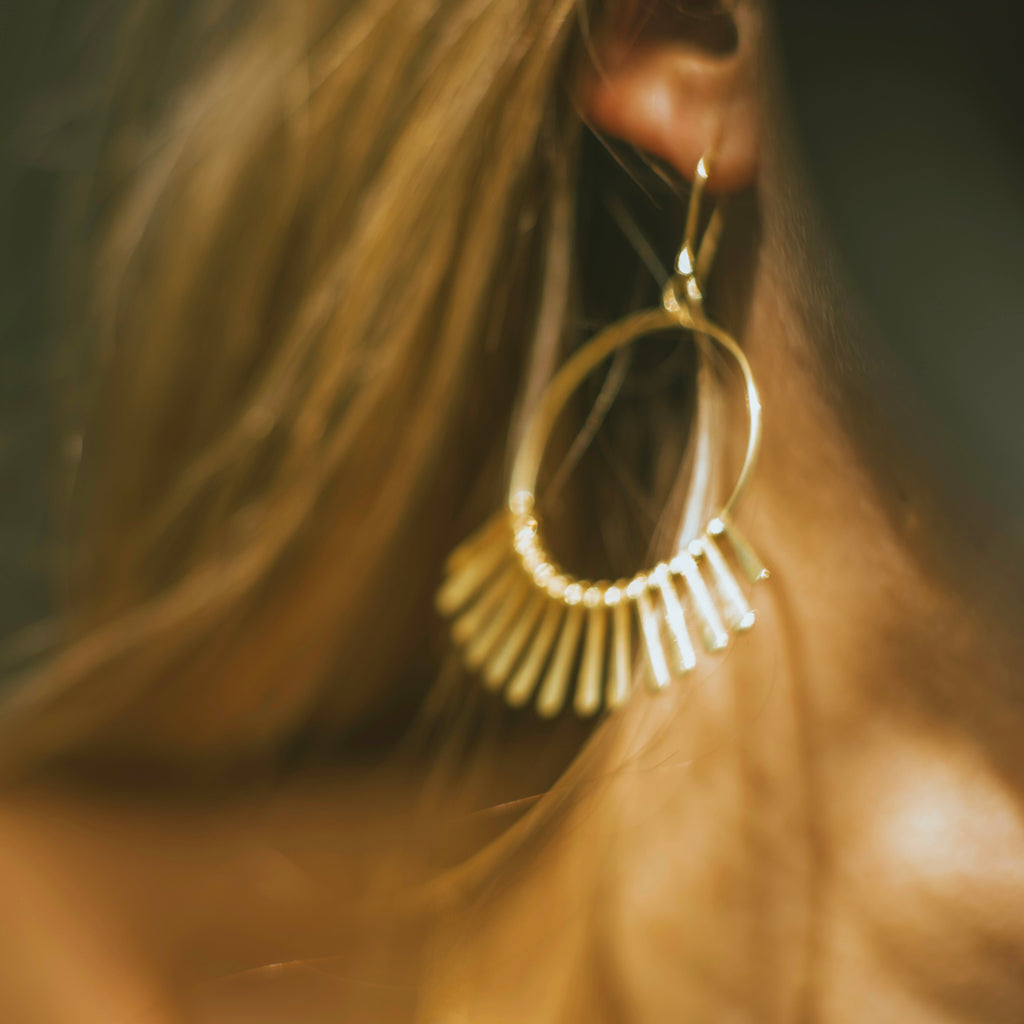 Punkahi Earring in Gold Earring Memara 
