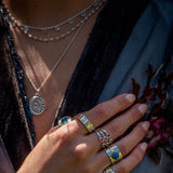 Full Moon Ring in Silver Ring Memara 