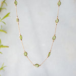 Marilyn Necklace in Gold with Peridot Memara 