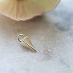 Silver Pyramid Ear Charm Memara 