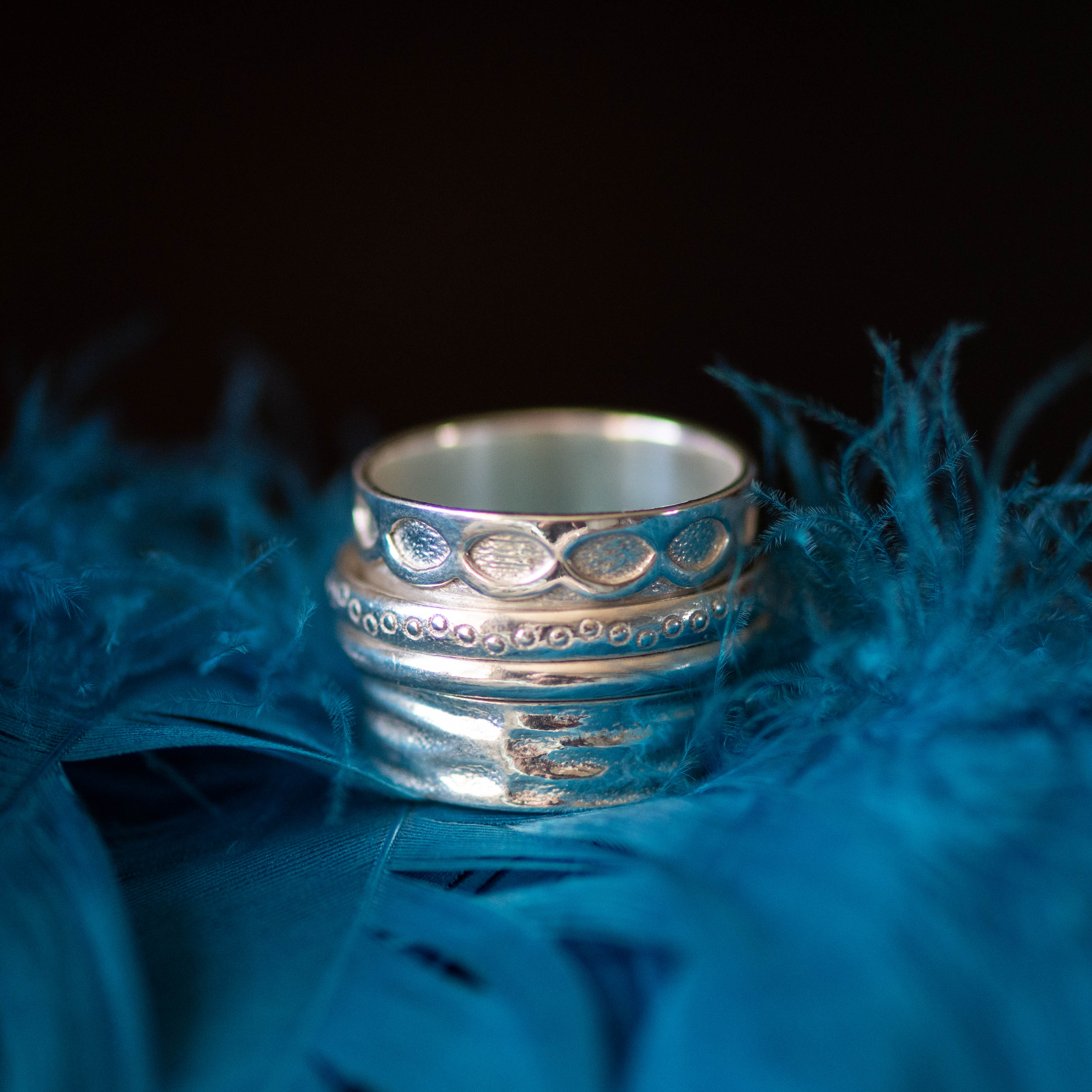 Silver ring turned discount gold