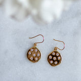 Stargazer Pendant in Gold and Zirconia with matching earrings