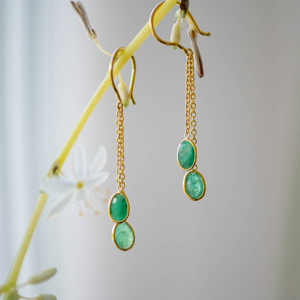 Duals in Emerald Earring Memara 