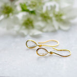 Tear Drop Earring in Gold with zirconia Earring Memara 