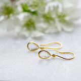 Tear Drop Earring in Gold with zirconia Earring Memara 