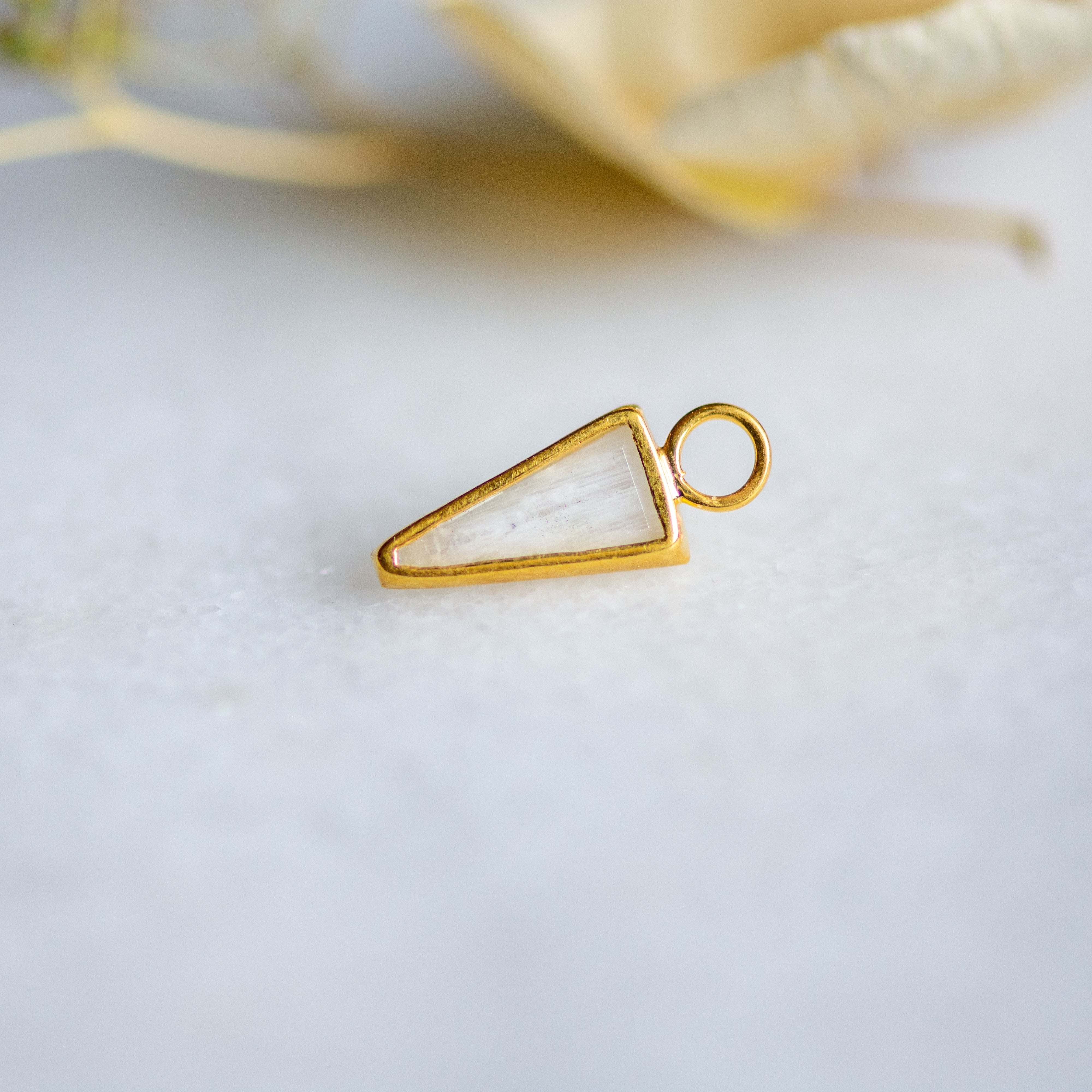 Moonstone Hoop Charm Ear Charm Memara 