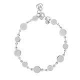 Double Disk Bracelet in Silver Bracelet Memara 
