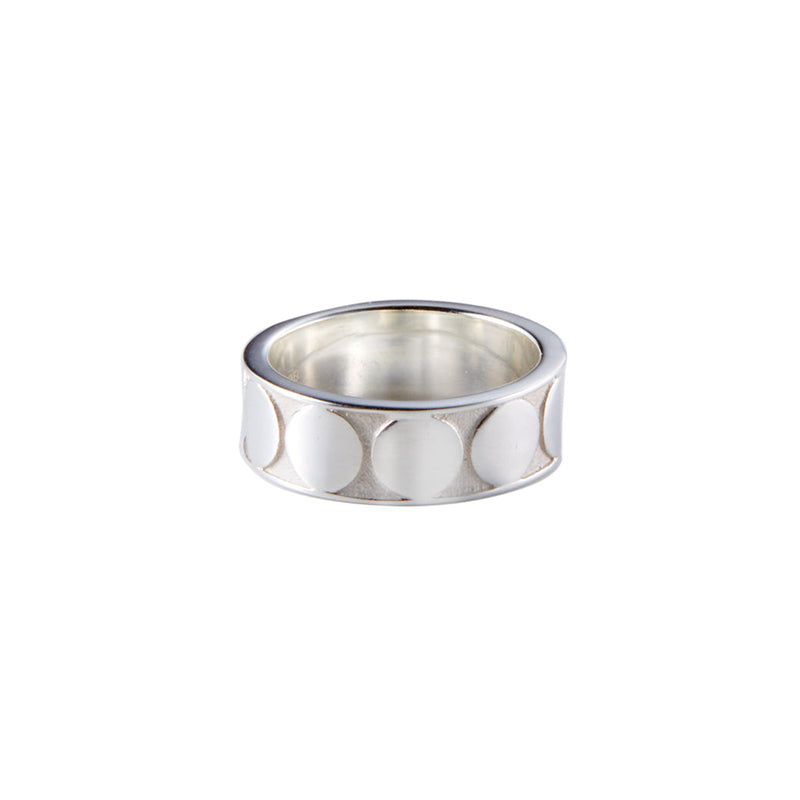 Full Moon Ring in Silver Ring Memara 