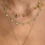 Zaza Necklace in Gold with Peridot Necklace Memara 