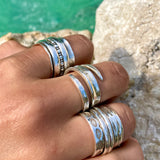 Tango Turning Ring in Silver Ring Memara 