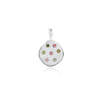 Stargazer Pendant in Silver and Tourmaline Necklace Memara 