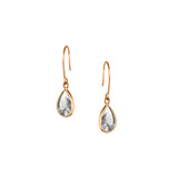 Tear Drop Earring in Gold with zirconia Earring Memara 